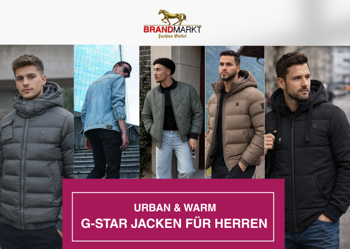 Urban & Warm G-Star Jacken für Herren – Bestseller & Winterfavoriten bei Brandmarkt