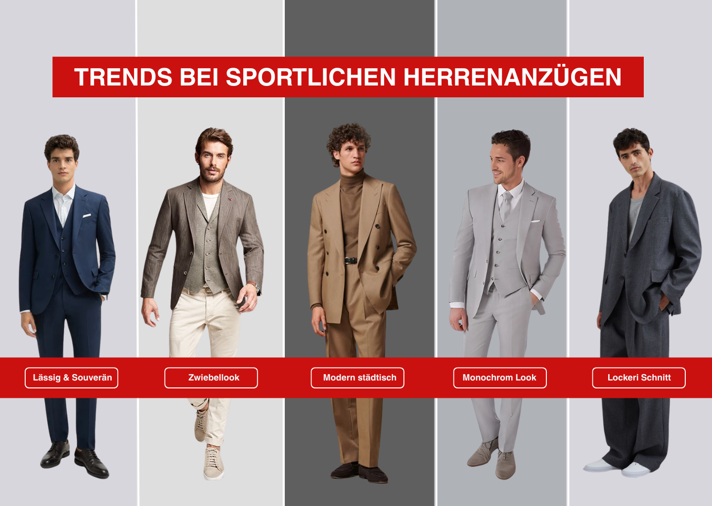 Trends bei sportlichen Herrenanzügen