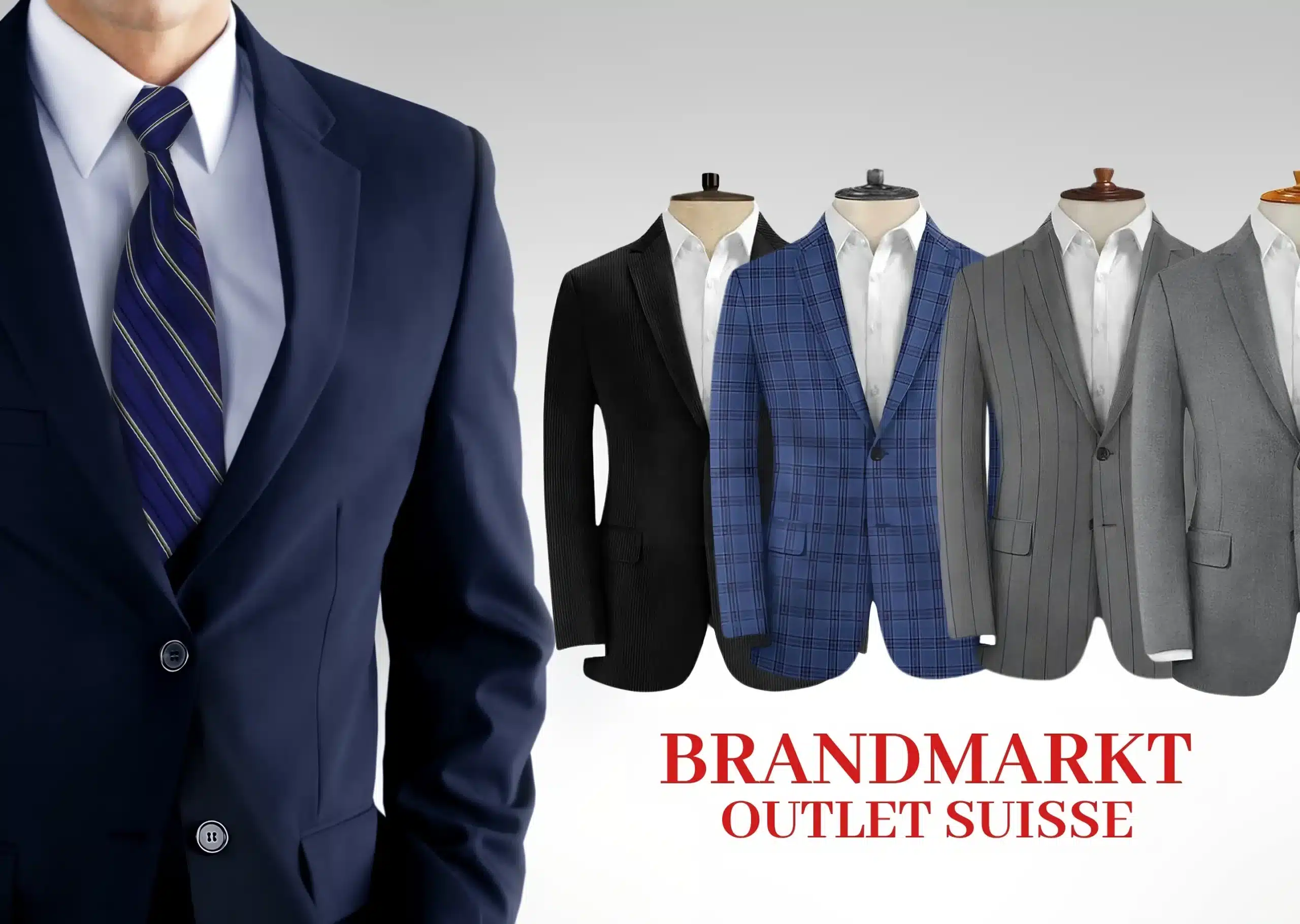 anzug herren bei brandmarkt outlet store in Grüzepark, Winterthur