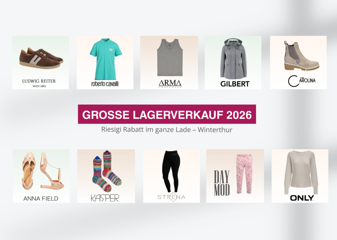 Brandmarkt Großer Lagerverkauf 2026 in Winterthur auf Originalmarken
