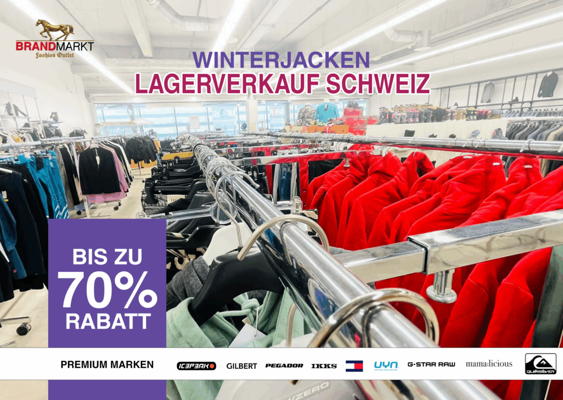 Brandmarkt - Winterjacken Lagerverkauf Schweiz