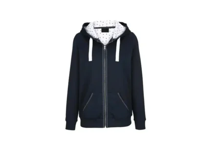Marineblaue Sweatjacke - Full-Zip Hoodie Damen