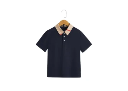 Cotton jersey Poloshirt - Blau
